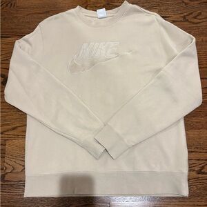 Nike Club Fleece French Terry Crew 'Beige' - Men’s Medium